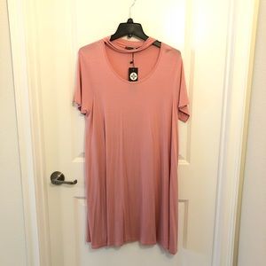 [NWT] ASOS PINK JERSEY SHORT SLEEVES DRESS